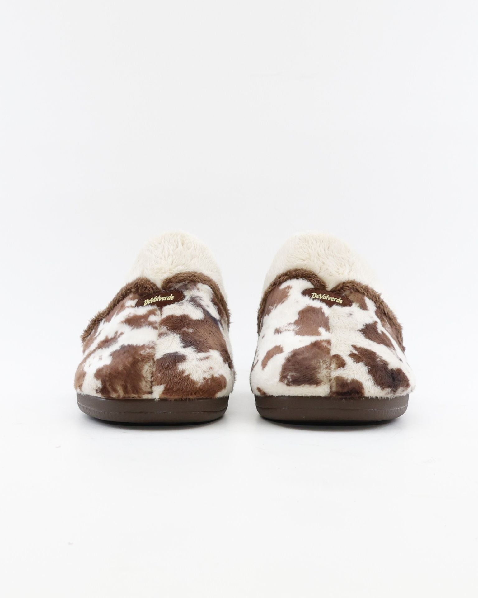 ZAPATILLAS DE CASA MUJER ABIERTA DEVALVERDE 1205 BEIGE VACA