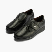 ZAPATO VELCRO ANCHO ESPECIAL NEGRO 10710