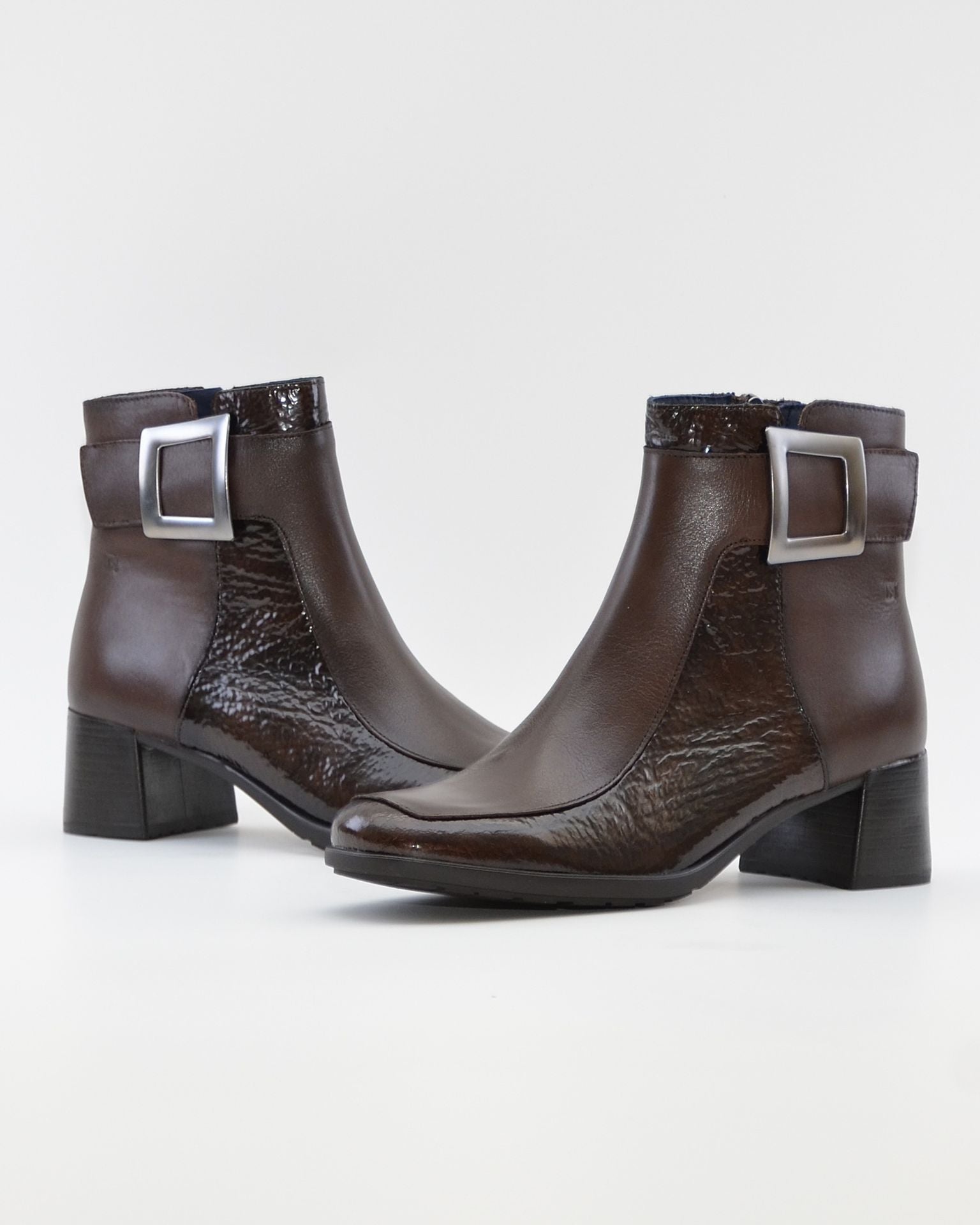 BOTIN MUJER MARRON CHOCOLATE TACON ANCHO DORKING by FLUCHOS D9199 CASTAÑO CAFÉ