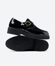 ZAPATO MUJER HEBILLA CHAROL NEGRO POTRO NEGRO LACOMBA ORCHID