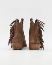 BOTIN MUJER COWBOY CON FLECOS COLOR SERRAJE TAUPE JORDANA 5161