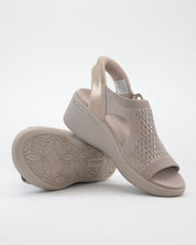 SANDALIA MUJER SKECHERS CON SISTEMA SLIP-INS COLOR TAUPE 188001 TPE MARTHA STEWART