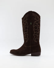 BOTA COWBOY MUJER DAKOTA DKT 112 VISON MARRON SUELA DE GOMA