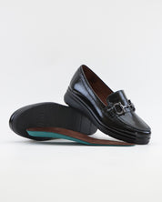 ZAPATO MUJER ANCHO ESPECIAL CON PLANTILLA EXTRAIBLE CHAROL NEGRO PITILLOS 11502