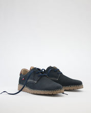 ZAPATO DE HOMBRE CALLAGHAN AZUL CON CORDONES 65201