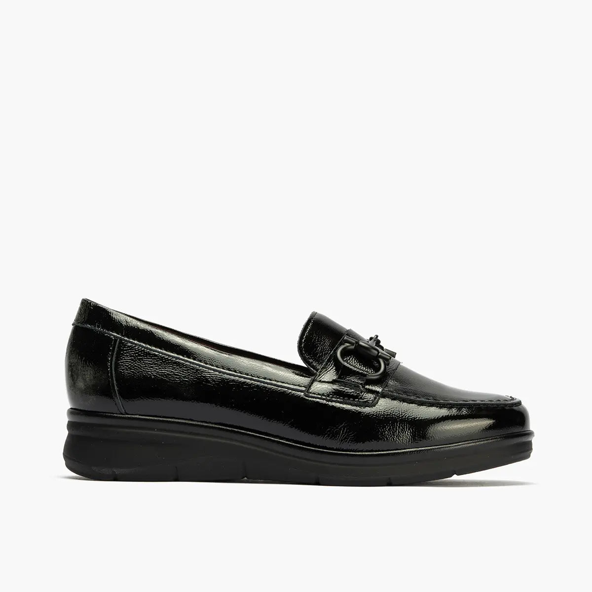 MOCASIN CHAROL ANCHO ESPECIAL NEGRO 10701
