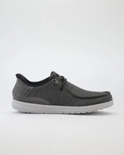 ZAPATILLAS DE LONA SKECHERS COLOR GRIS CORDON ELÁSTICO