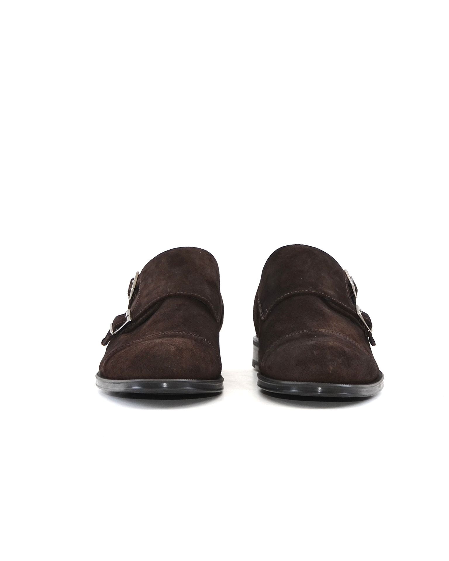 ZAPATO HOMBRE MONKSTRAP SERRAJE MARRON DOS HEBILLAS