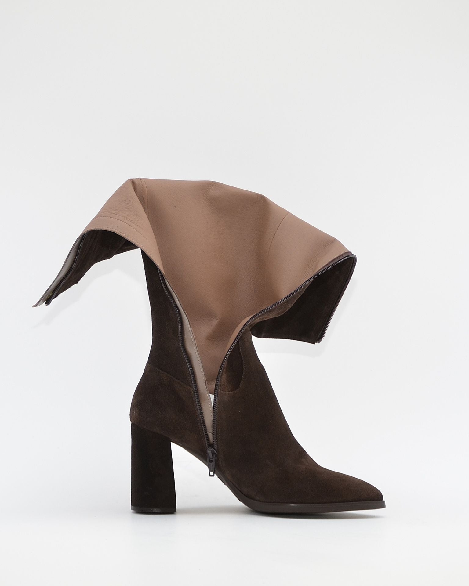 BOTA ALTA MUJER SERRAJE MARRÓN CHOCOLATE WONDERS M-5443 TESTA