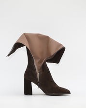 BOTA ALTA MUJER SERRAJE MARRÓN CHOCOLATE WONDERS M-5443 TESTA