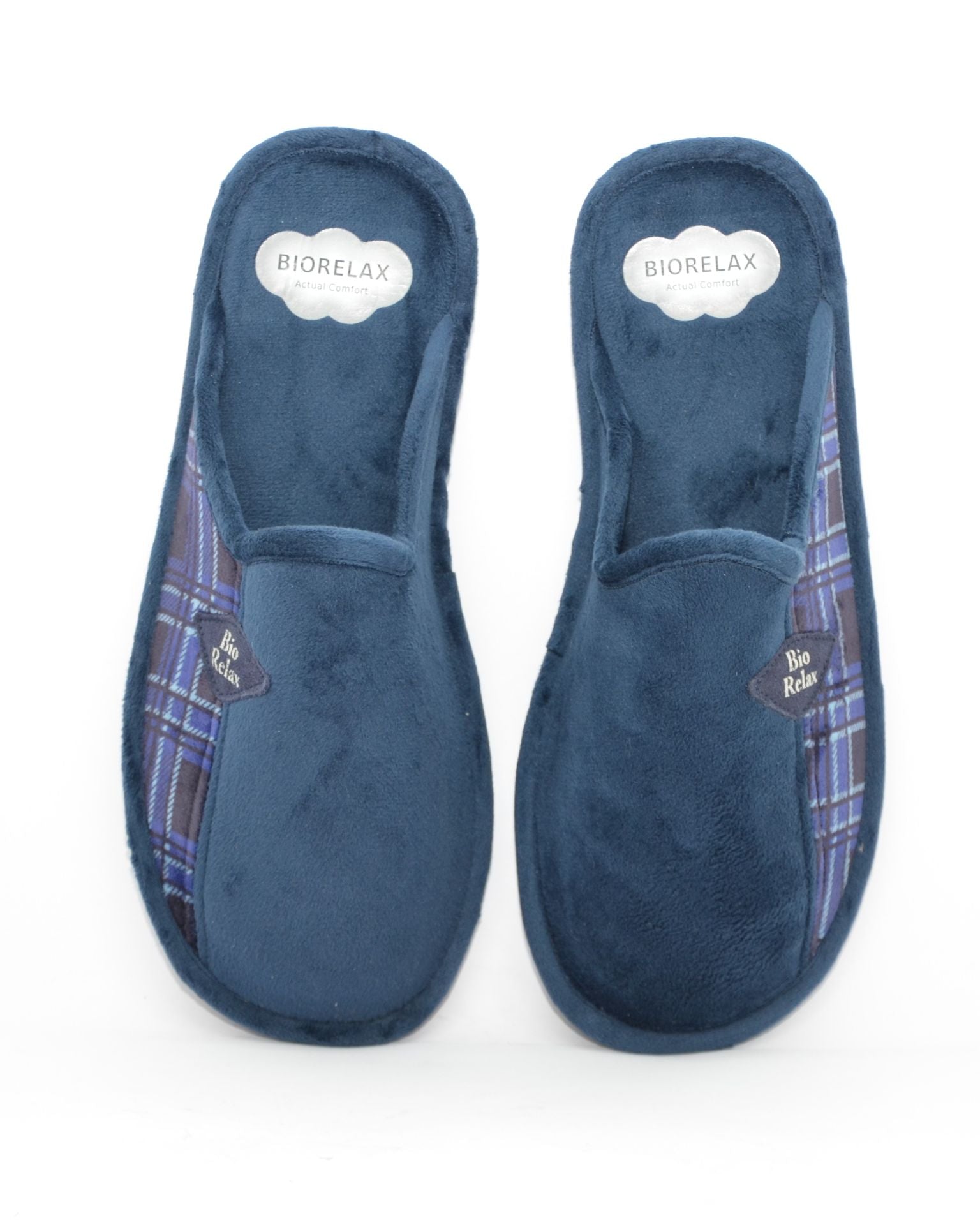 ZAPATILLAS CASA HOMBRE SUAPEL CUADROS MARINO