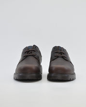 ZAPATO CABALLERO CON CORDONES PIEL ENGRASADA PITILLOS 40231 MARRON