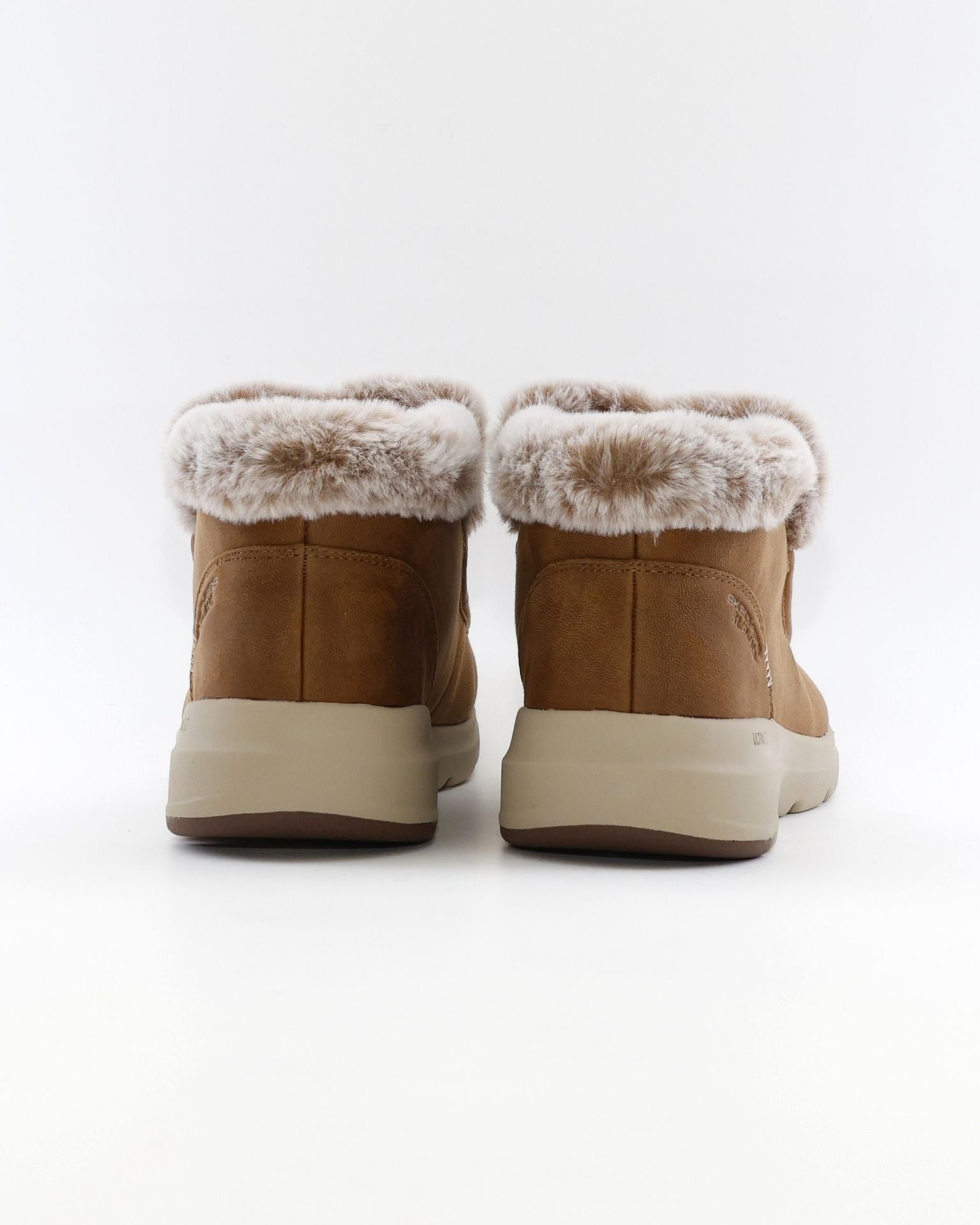 BOTIN PLANO MUJER FORRADO CON PELO SKECHERS BEIGE 144221 CSNT