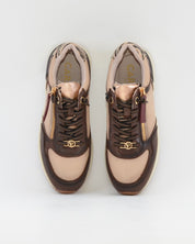 ZAPATILLA SNEAKER MUJER CARMELA COLOR MARRÓN CON TAUPE 164221