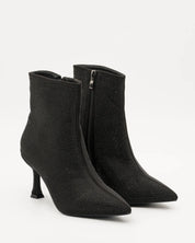 BOTIN TACON FINO BRILLOS S3395 NEGRO