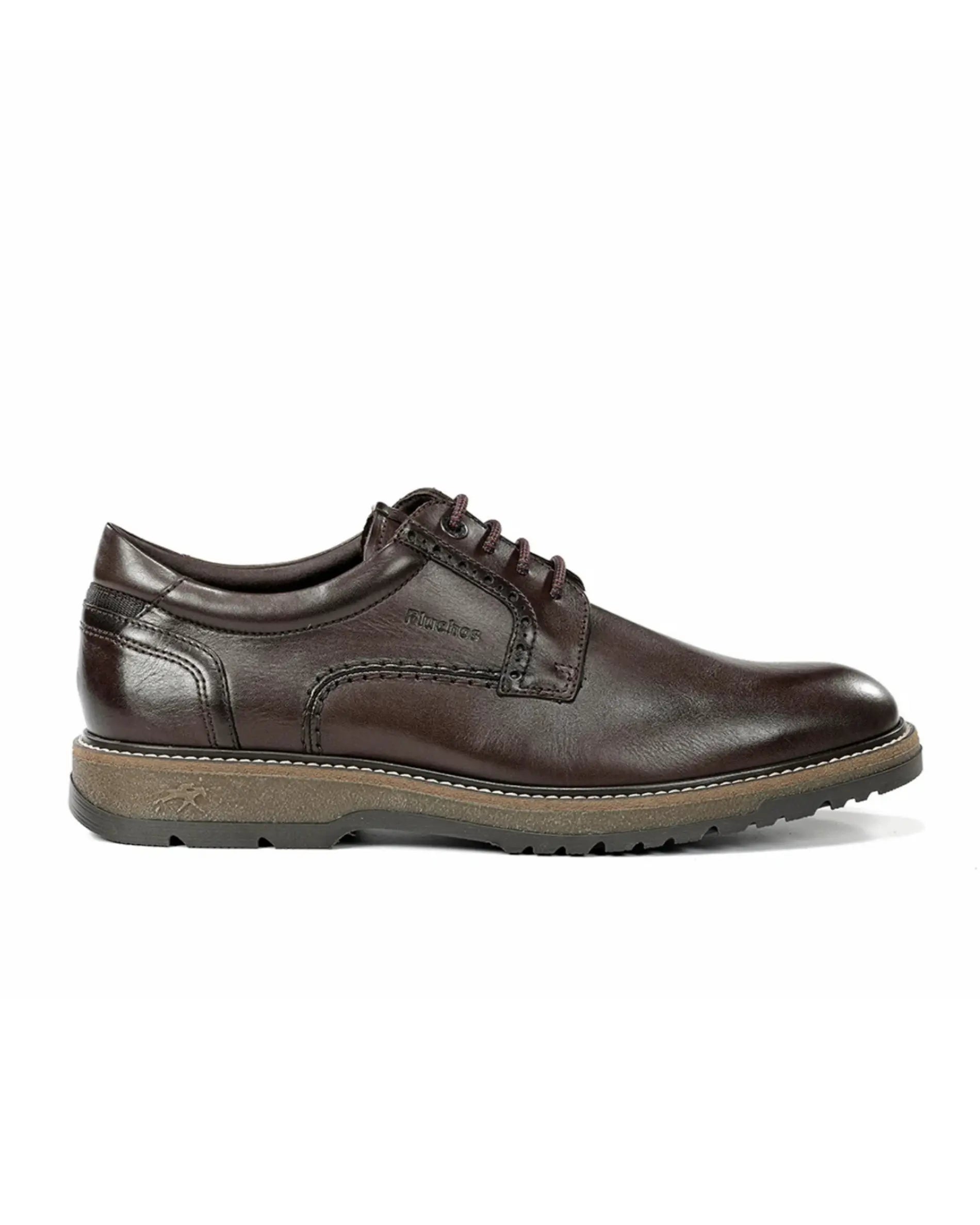 ZAPATO CASUAL HOMBRE CORDON FLUCHOS COLOR MARRON BUGGY F2319 HABANA CAFÉ