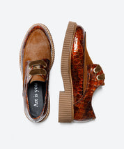 ZAPATO MUJER CORDON COCO CUERO POTRO CUERO LACOMBA MANDEVILLA