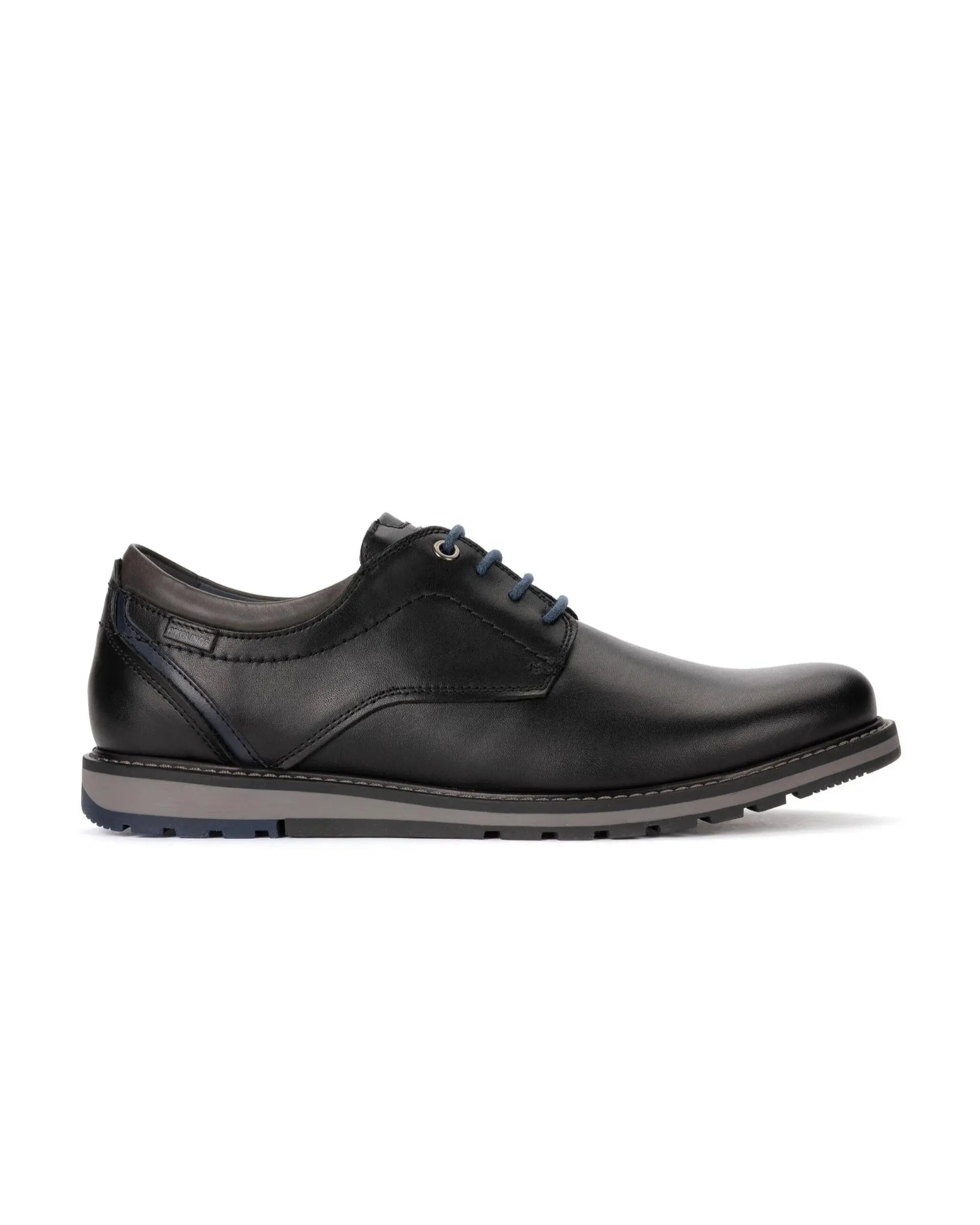 ZAPATO CASUAL HOMBRE PIKOLINOS CON CORDONES COLOR NEGRO BERNA M8J-4331 C1