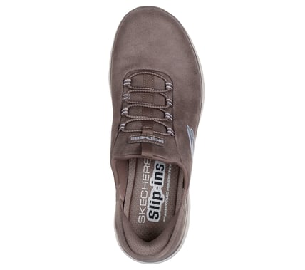 SNEAKERS MUJER SKECHERS TAUPE 150254 BRN SLIP-INS