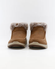 BOTIN PLANO MUJER FORRADO CON PELO SKECHERS BEIGE 144221 CSNT