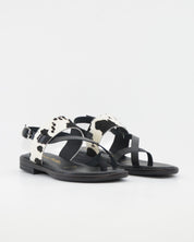 SANDALIA MUJER ANIMAL PRINT PATRICIA MILLER 7087 VACA NEGRO