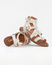 SANDALIA ROMANA MUJER PIEL COLOR HIELO LACOMBA STATICE