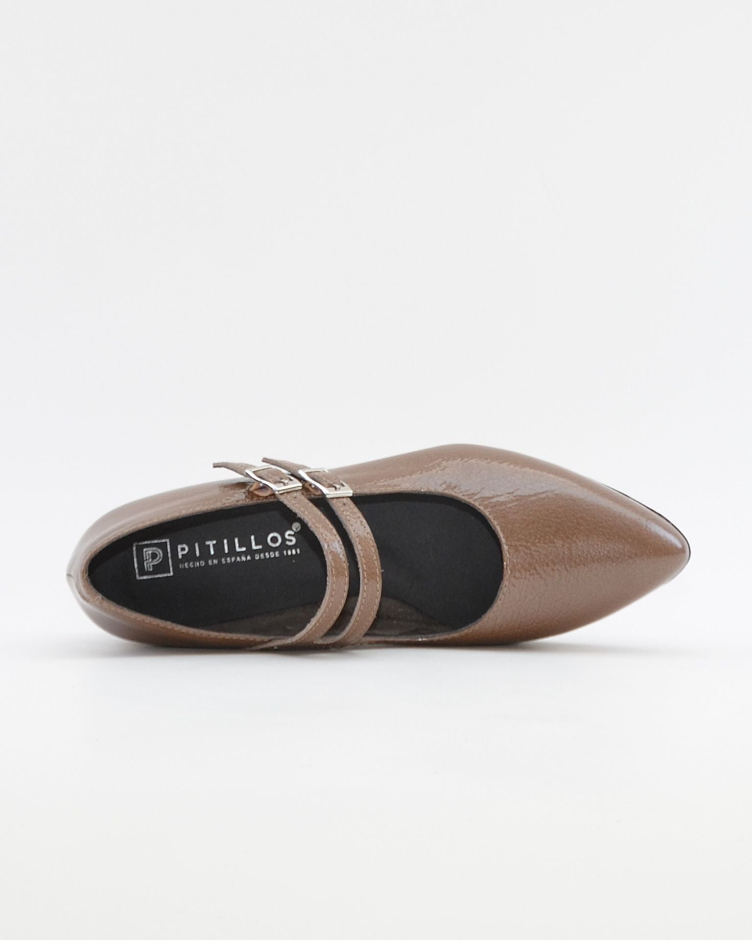 MERCEDITA PLANA PITILLOS CHAROL TOPO 11671