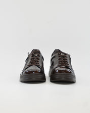ZAPATO CASUAL MUJER PLANO FLUCHOS POMPASF1666 CHAROL CAFÉ