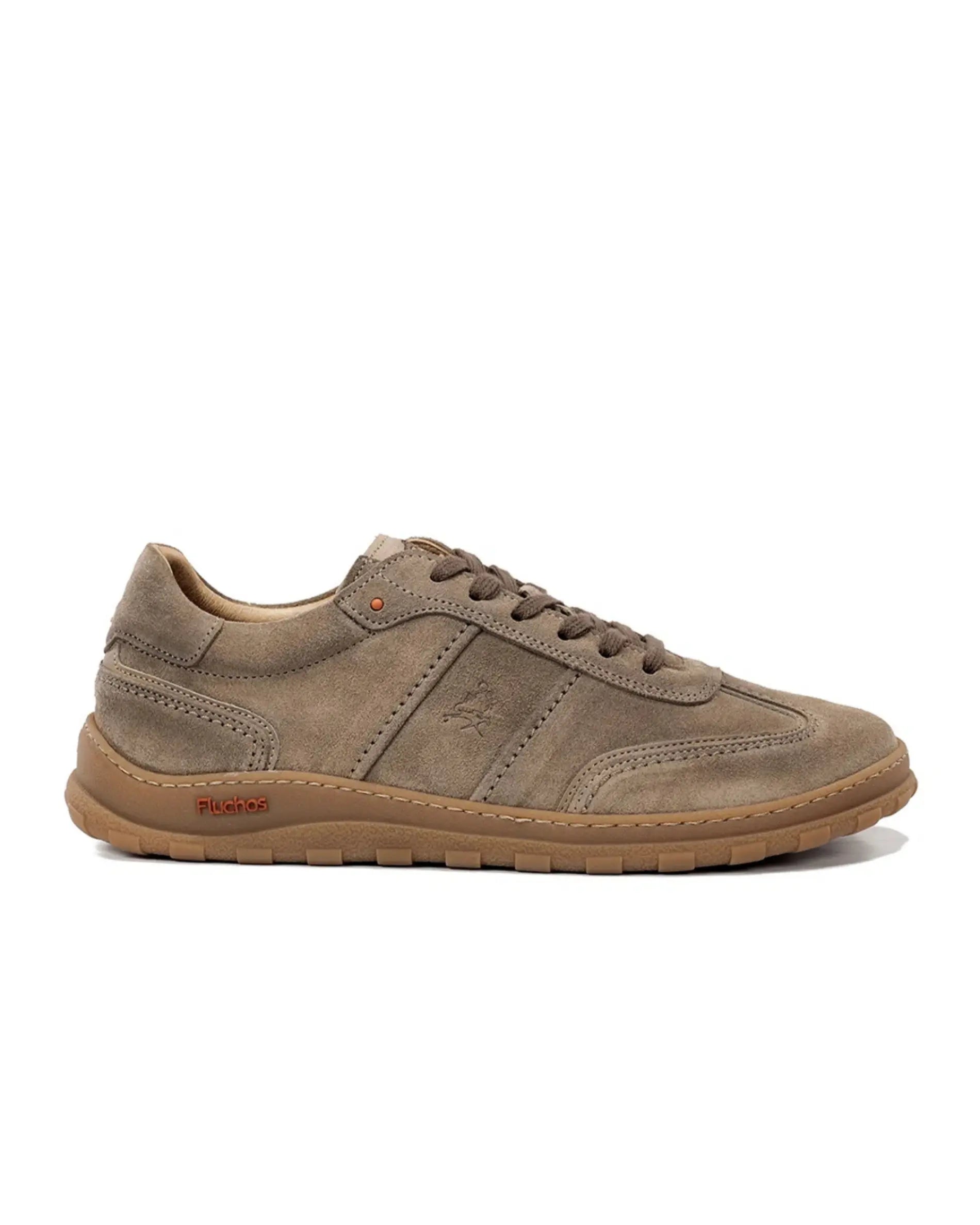 ZAPATO BAREFOOT DEPORTIVO HOMBRE FLUCHOS CORDON SERRAJE TAUPE F2502 JERRY AFELPADO MARMOTA