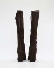 BOTA ALTA MUJER SERRAJE MARRÓN CHOCOLATE WONDERS M-5443 TESTA