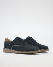 ZAPATO DE HOMBRE CALLAGHAN AZUL CON CORDONES 65201