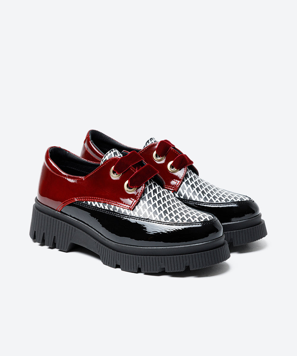 ZAPATO MUJER CORDON CHAROL ROJO DAMA LACOMBA POPPY