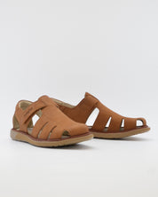 SANDALIA HOMBRE VELCRO COLOR CUERO SUELA EXTRALIGHT CALLAGHAN 92311