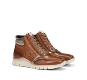 BOTIN DEPORTIVO CUERO CREMALLERA Y GOMA ELASTICA F2077 UNION