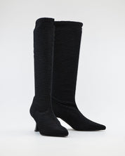 BOTA ALTA LYCRA MUJER COLOR NEGRO DANIELA VEGA 2208S MOIRA