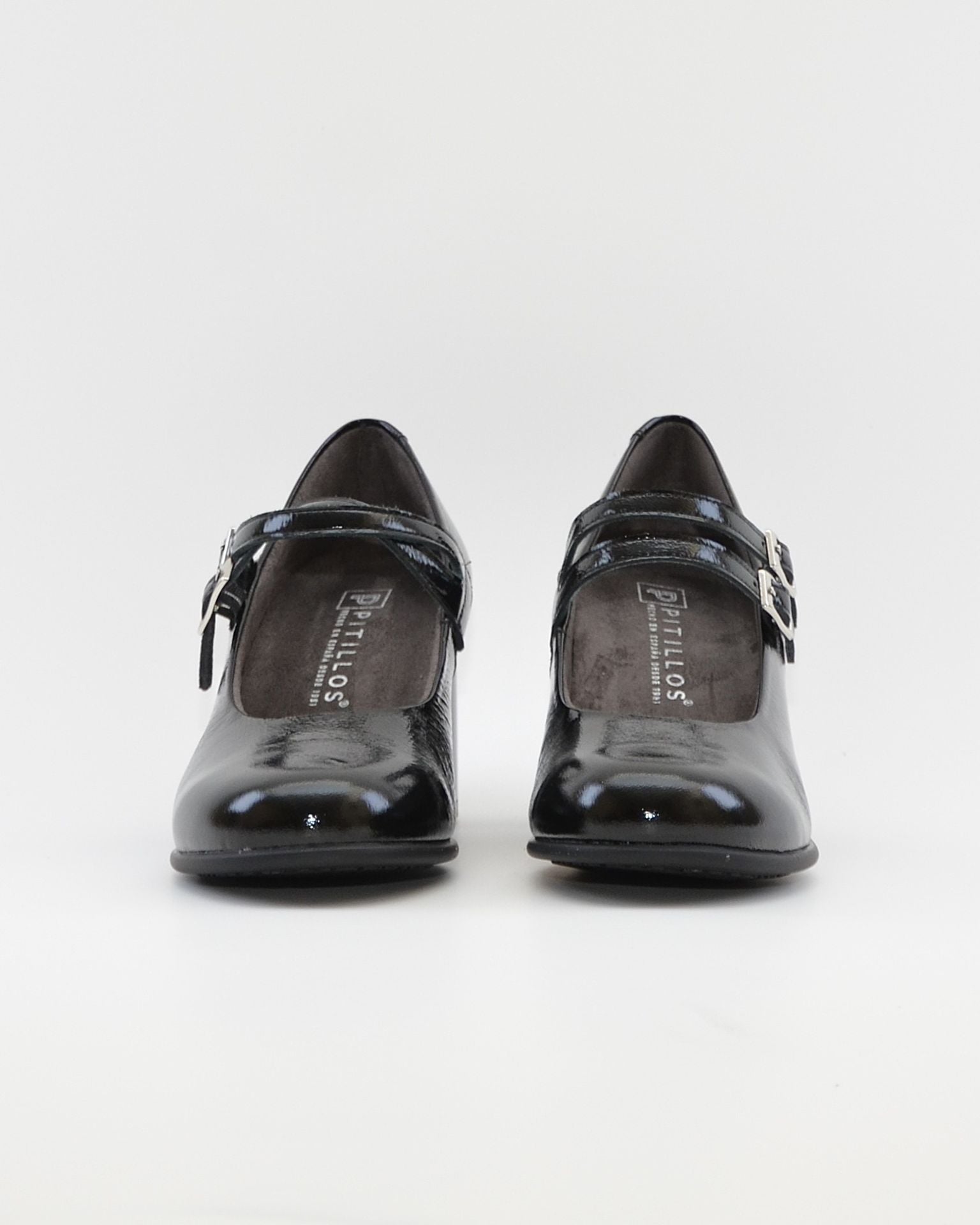 ZAPATO SALON MUJER CON PULSERA CHAROL NEGRO PITILLOS 11651