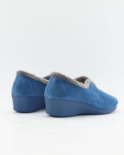 ZAPATILLA MUJER CERRADA CON CUÑA COLOR AZUL JEANS J.ORTEGA 1840