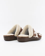 ZAPATILLAS DE CASA MUJER ABIERTA DEVALVERDE 1205 BEIGE VACA