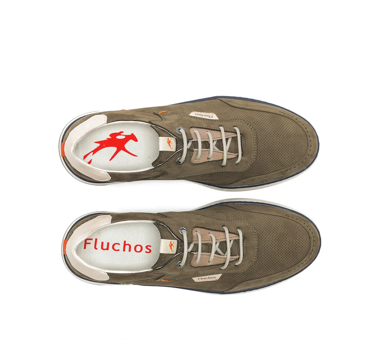ZAPATO CASUAL HOMBRE FLUCHOS COLOR KAKY CON CORDON JEFF F2210 STONE