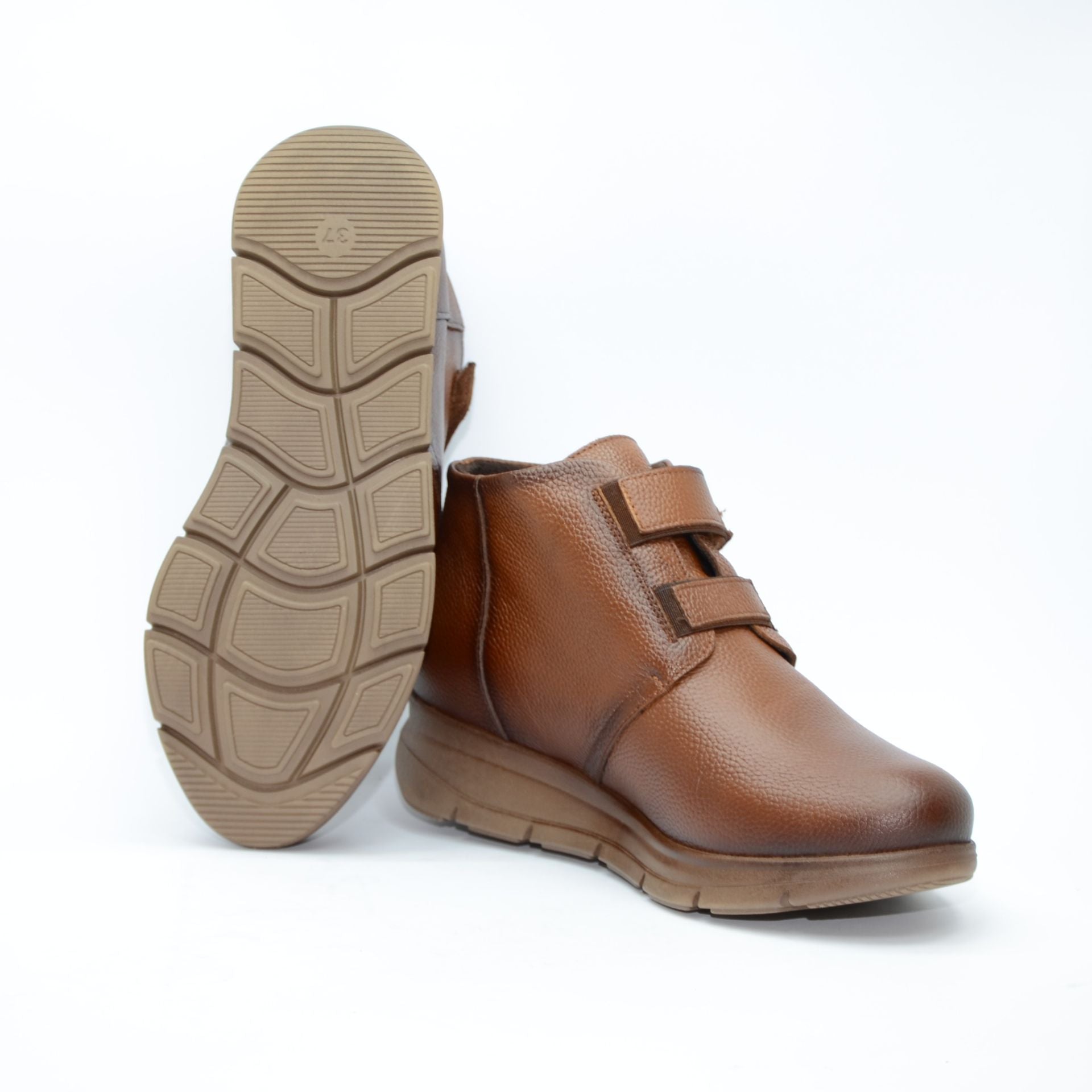 BOTIN VELCRO CIERVO CUERO 6144