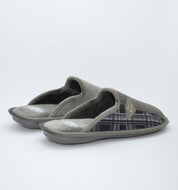 ZAPATILLAS CASA HOMBRE SUAPEL CUADROS GRIS