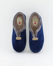 ZAPATILLA MUJER CERRADA CON CUÑA COLOR AZUL MARINO J.ORTEGA 1840