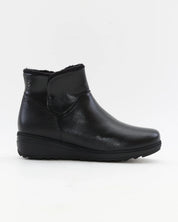 BOTINES DE MUJER CON CUÑA BAJA COLOR NEGRO GIORDA 27681
