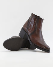 BOTIN MUJER TACON ANCHO COLOR MARRÓN KAOLA 7285 COCO