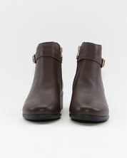 BOTIN TACON BAJO MUJER COLOR MARRON THE HAPPY MONK SACRA 003