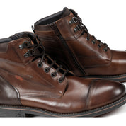 BOTIN CORDON Y CREMALLERA MARRON F1342 TERRY H.CAMEL