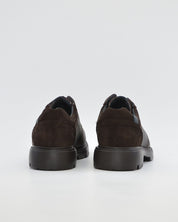 ZAPATO CABALLERO CON CORDONES PIEL ENGRASADA PITILLOS 40231 MARRON