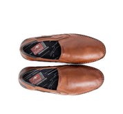 ZAPATO MOCASION FLUCHOS COLOR CUERO CON ELÁSTICOS MARINER 9883