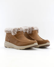 BOTIN PLANO MUJER FORRADO CON PELO SKECHERS BEIGE 144221 CSNT