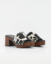 ZUECO MUJER ANIMAL PRINT PATRICIA MILLER 7041 VACA NEGRO